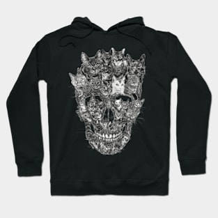 Life through Cat Skull Hoodie